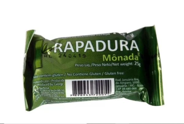 MONADA RAPADURA ARTESANAL 25g