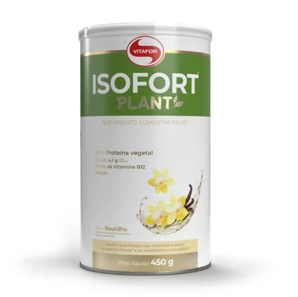 ISOFORT PLANT / LIFE VEGAN BAUNILHA 450g - VITAFOR