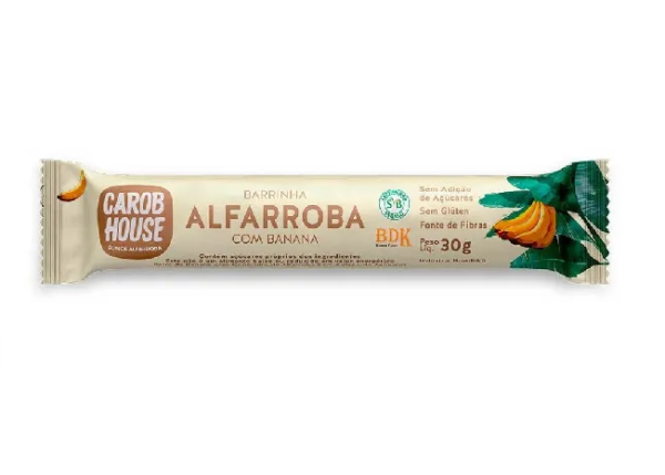 ALFARROBA COM BANANA 30g - CAROB HOUSE