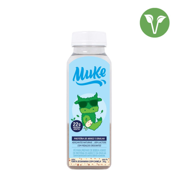 Garrafinha Proteina Vegetal Banana c/ Canela Muke  36g - Mais Mu