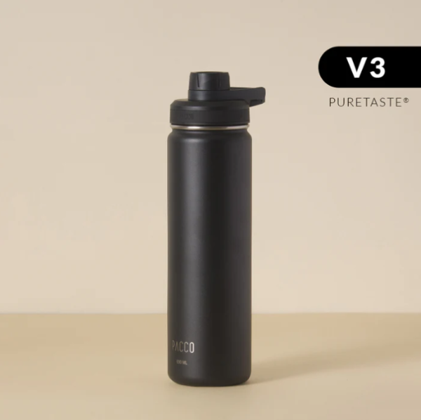 HYDRA V3 PRETA PURETASTE 650ml - GARRAFA TERMICA PACCO