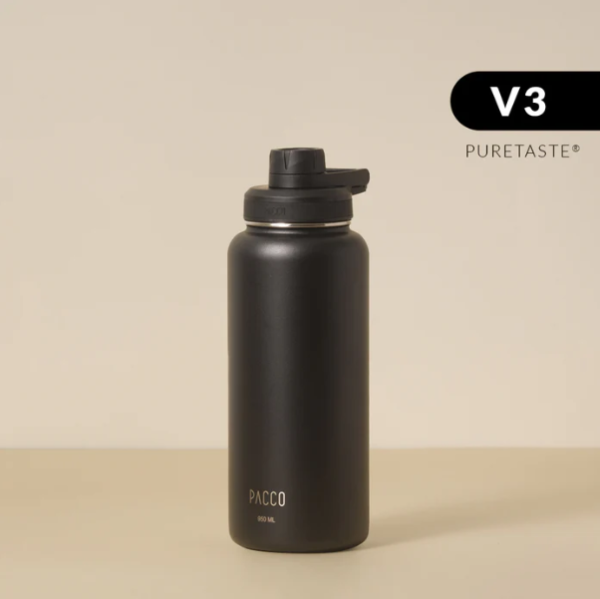 HYDRA V3 PRETA PURETASTE 950ml - GARRAFA TERMICA PACCO
