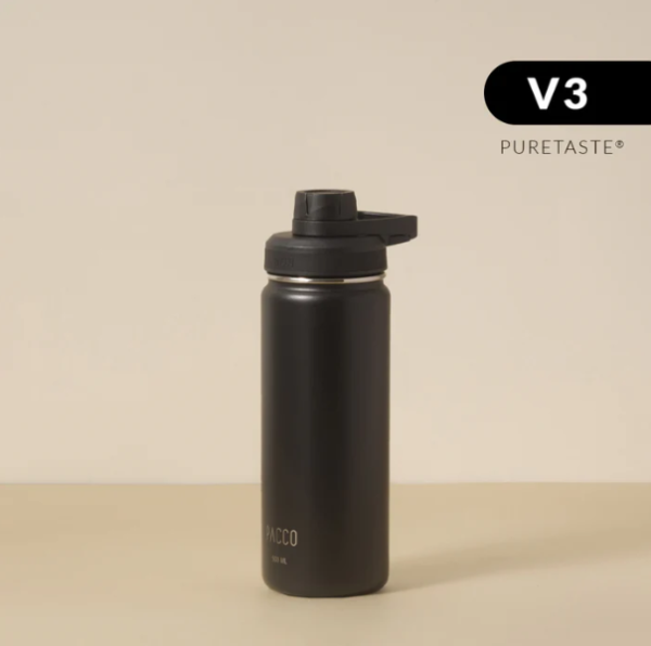 HYDRA V3 PRETA PURETASTE 500ml - GARRAFA TERMICA PACCO