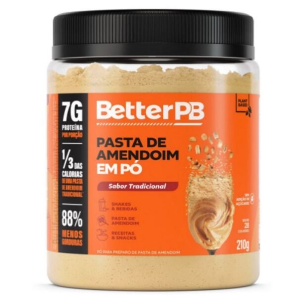 PASTA DE AMENDOIM EM PO TRADICIONAL 210g - BETTER PB