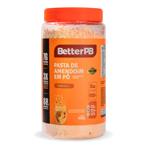 BETTER PB 450g TRADICONAL - PASTA DE AMENDOIM EM PO