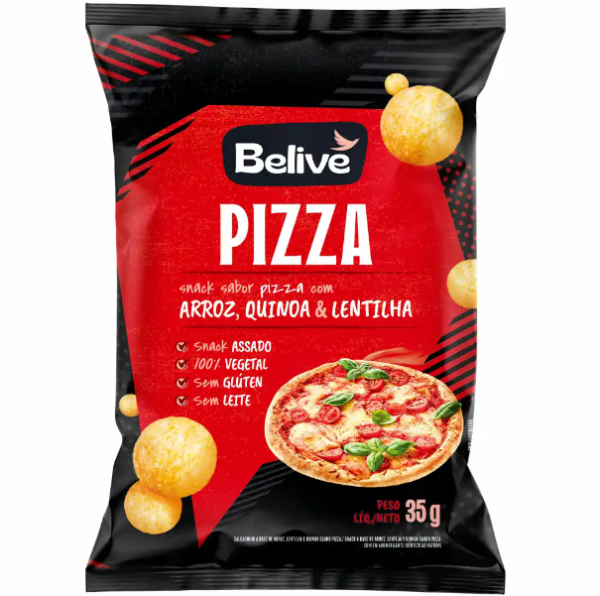 SNACK ARROZ SABOR PIZZA 35g - BELIVE