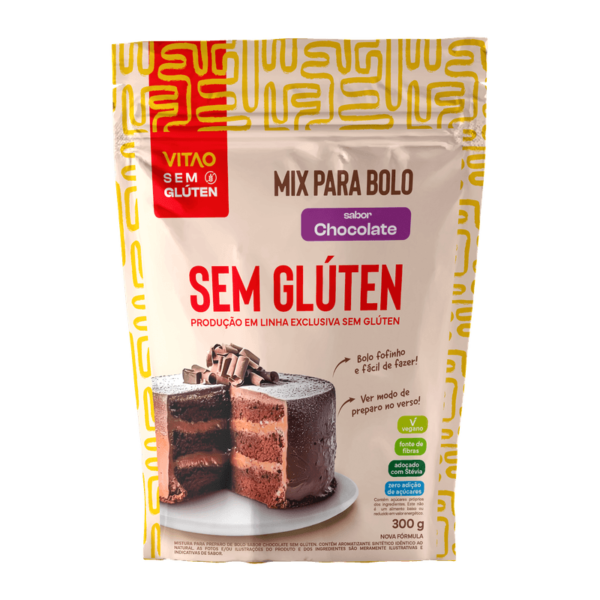 MIX BOLO CHOCOLATE SEM GLUTEN 300g - VITAO