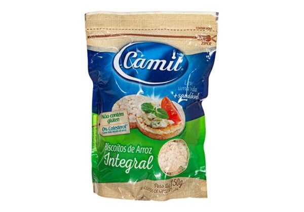 BISCOITO DE ARROZ INTEGRAL 150g - CAMIL