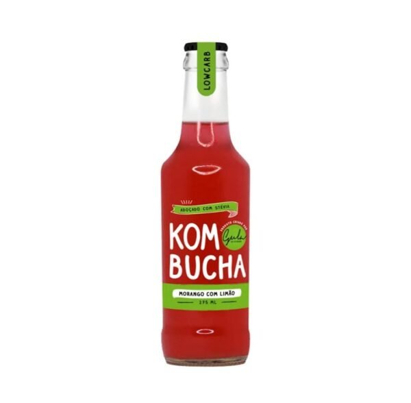 KOMBUCHA MORANGO COM LIMAO GULAFIT 275ml