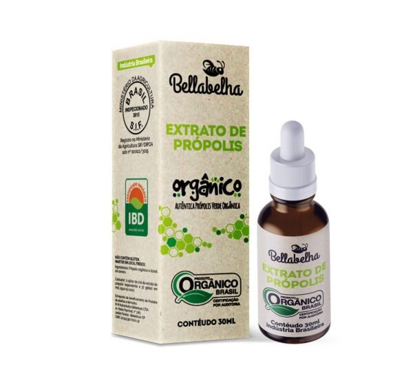 EXTRATO DE PROPOLIS ORGANICO 30ML - BELLABELHA