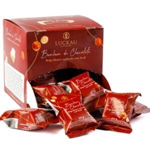 BOMBOM LUCKAU BRANCO COM CREME DE AVELA 20g - UNIDADE