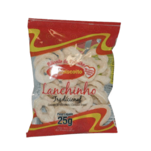 Biscoito de Polvilho Tradicional Sem Gluten Lanchinho 25g - bombiscoito