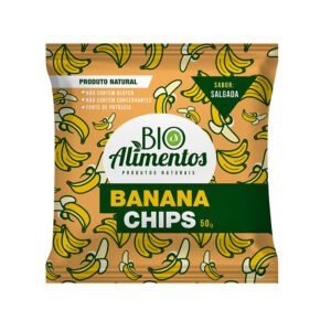 BANANA CHIPS SALGADA 50g - BIO ALIMENTOS