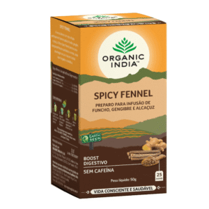 CHA SPICY FENNEL CAIXA - ORAGANIC INDIA