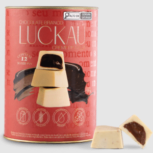 LATA BOMBOM LUCKAU BRANCO CACAU COM CREME DE AVELA