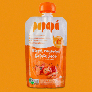 PAPINHA DE MACA BATATA DOCE e CENOURA 100g - PAPAPA