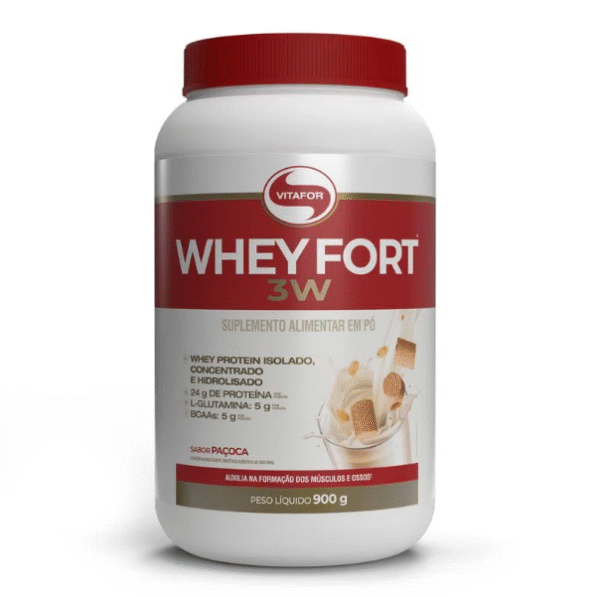 WHEY FORT 3W POTE 900G PACOCA - VITAFOR