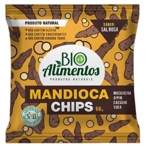 MANDIOCA CHIPS 50g - BIO ALIMENTOS