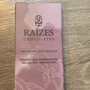 CHOCOLATE 70% CACAU ZERO 45g - RAIZES CHOCOLATES