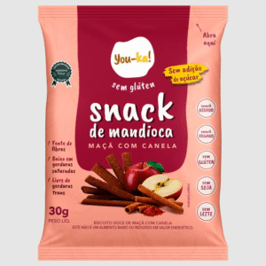 SNACK DE MANDIOCA MACA COM CANELA SEM GLUTEN 30g - YOU-KA