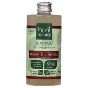 SHAMPOO NATURAL ARGAN e LINHACA 500ml - BONI NATURAL