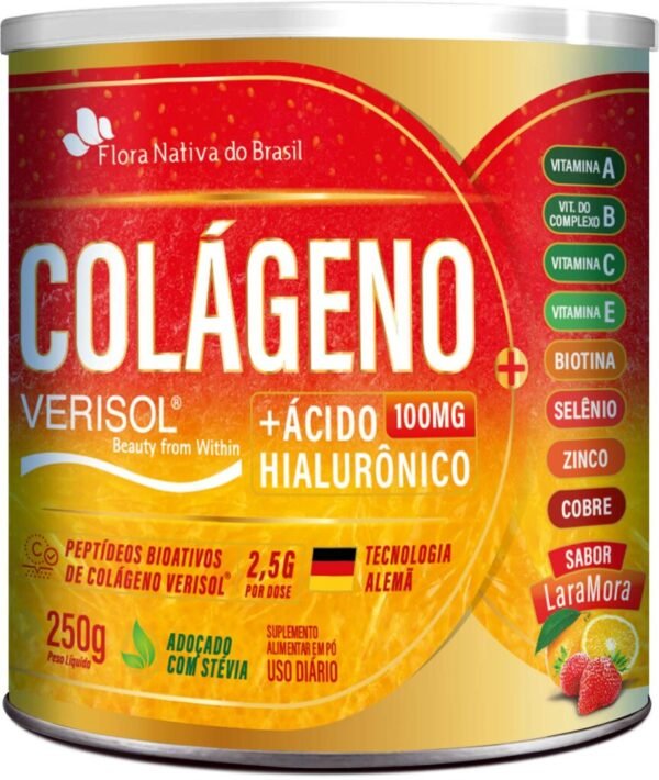 COLAGENO LARAMORA VERISOL ACIDO HIALURONICO 250g - FLORA NAT