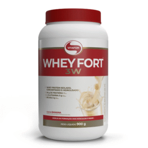 WHEY FORT 3W POTE 900G BANANA