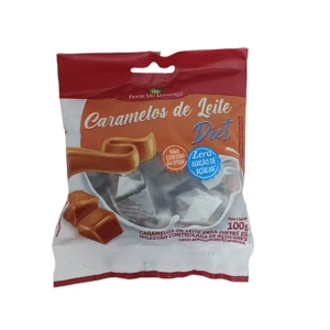 PACOTE BALAS CARAMELOS DE LEITE DIET 100g - SAO LOURENCO