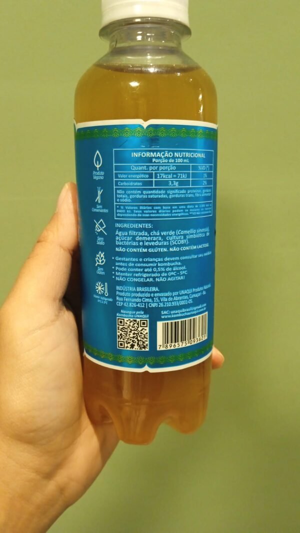 KOMBUCHA UNAQUI - EXTRA LIGHT 269ml - Imagem 2
