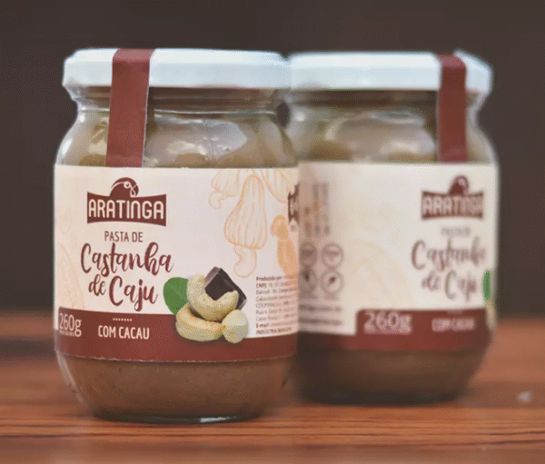 PASTA DE CASTANHA DE CAJU COM CACAU 260g - ARATINGA