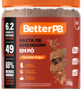 PASTA DE AMENDOIM EM PO CHOCOLATE BELGA 210g - BETTERPB