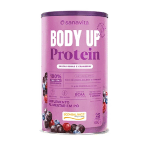 BODY UP PROTEIN FRUTAS ROXAS E CRANBERRY 450g - SANAVITA