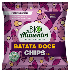 BATATA DOCE CHIPS 50g - BIO ALIMENTOS