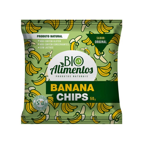 BANANA CHIPS ORIGINAL 50g - BIO ALIMENTOS
