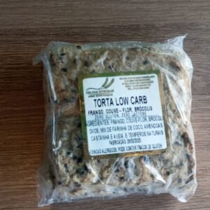 TORTA LOW CARB FRANGO COUVE BROCOLIS - CIA DOS INTEGRAIS