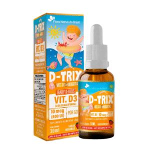 D TRIX VITAMINA D 400UI GOTA 30ML MORANGO - FLORA NATIVA DO