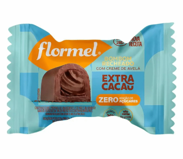 BOMBOM EXTRA CACAU ZERO 12g - FLORMEL