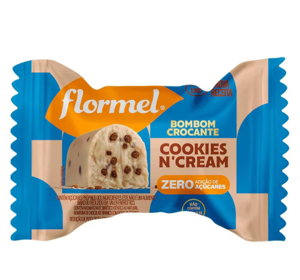 BOMBOM COOKIES N CREAM ZERO 12g - FLORMEL