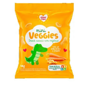 SNACK MINI VEGGIES GRAO DE BICO e CENOURA 18g - NHAMI MAMI