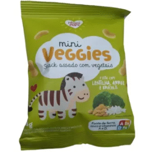 SNACK MINI VEGGIES LENTILHA e BROCOLIS 18g - NHAMI MAMI