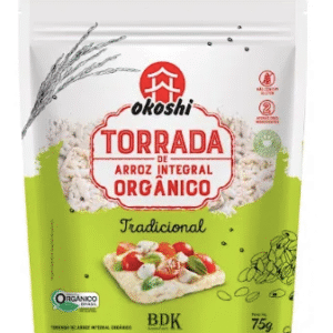 TORRADA DE ARROZ INTEGRAL ORGANICO TRADICIONAL 75g - OKOSHI