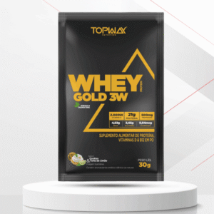 SACHE GOLD 3W WHEY PROTEIN CHOCOLATE e AVELA 30g - TOPWAY