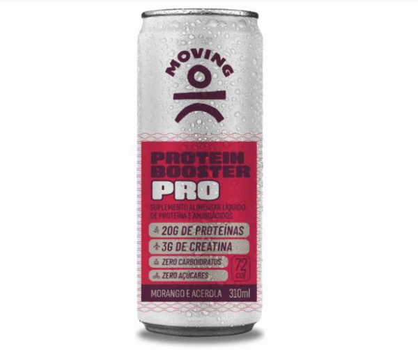 BEBIDA MORANGO ACEROLA PROTEIN BOOSTER 310ml - MOVING
