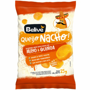 SALGADINHO QUEIJO NACHO 25g - BELIVE
