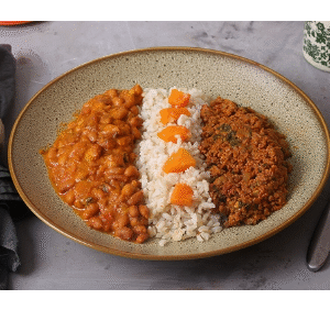 PATINHO MOIDO COM FEIJAO TEMPERADO COM VERDURAS - DIVINO FIT