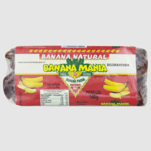 BANANA PASSA PACOTE 100g - BANANA MANIA