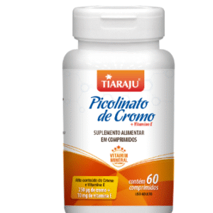 PICOLINATO DE CROMO COM VITAMINA E 60 COMPRIMIDOS TIARAJU