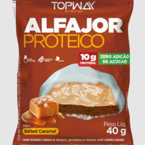 ALFAJOR PROTEICO CARAMELO SALGADO 40g - TOPWAY