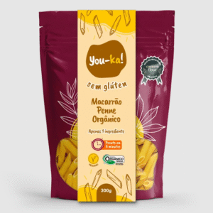 MACARRAO TIPO PENNE ORGANICO SEM GLUTEN 300g - YOU-KA