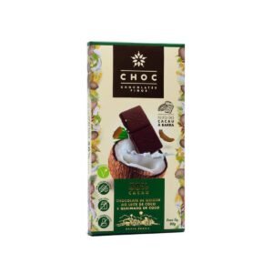 CHOCOLATE LEITE COCO 50% CACAU C/ COCO QUEIMADO 80G - CHOC
